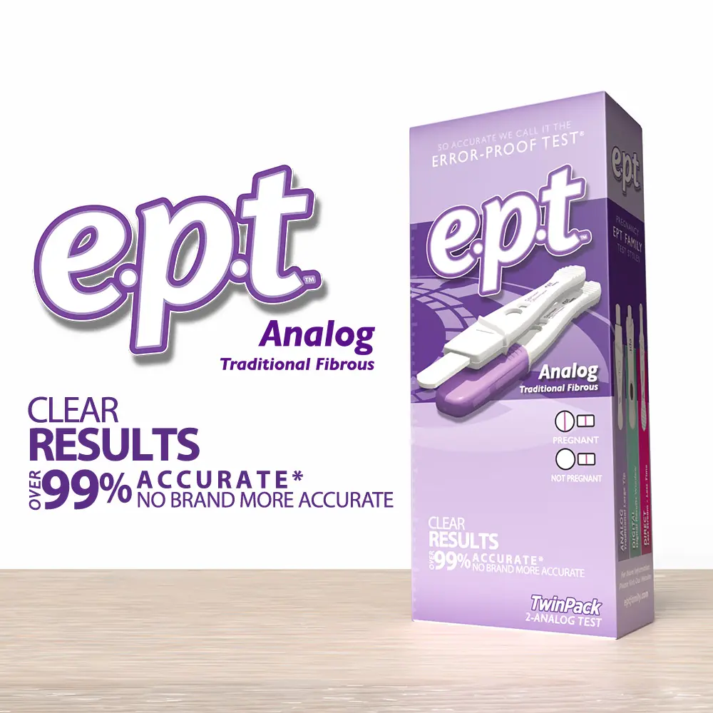 e.p.t. Pregnancy Tests are over 99% accurate for at home pregnancy testing.